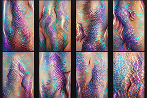 Abstract 14 Mermaid Textures