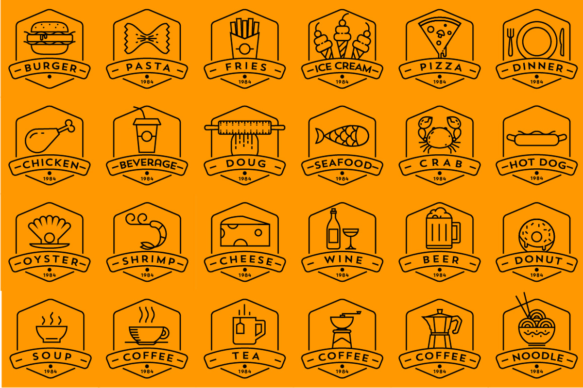120 Linear Food&Drink Icon, an Outline Icon by Kursat Unsal (Photo 5 of 7)