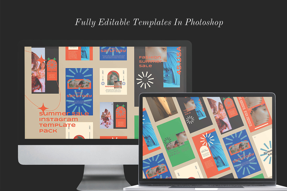 Summer Sale-Instagram template, a Social Media Template by Portion.Labs (Photo 4 of 6)