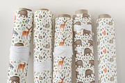 Woodland animals watercolor clipart, an Animal Illustration by alenaganzhela (Thumbnail 7 of 11)