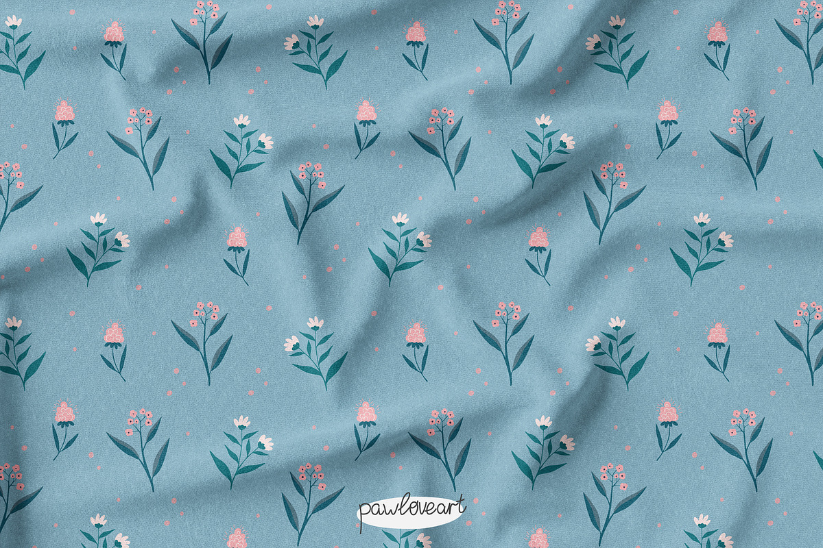 Spring Flowers Collection - Patterns, a Pattern Graphic by PawLoveArt (Photo 8 of 11)