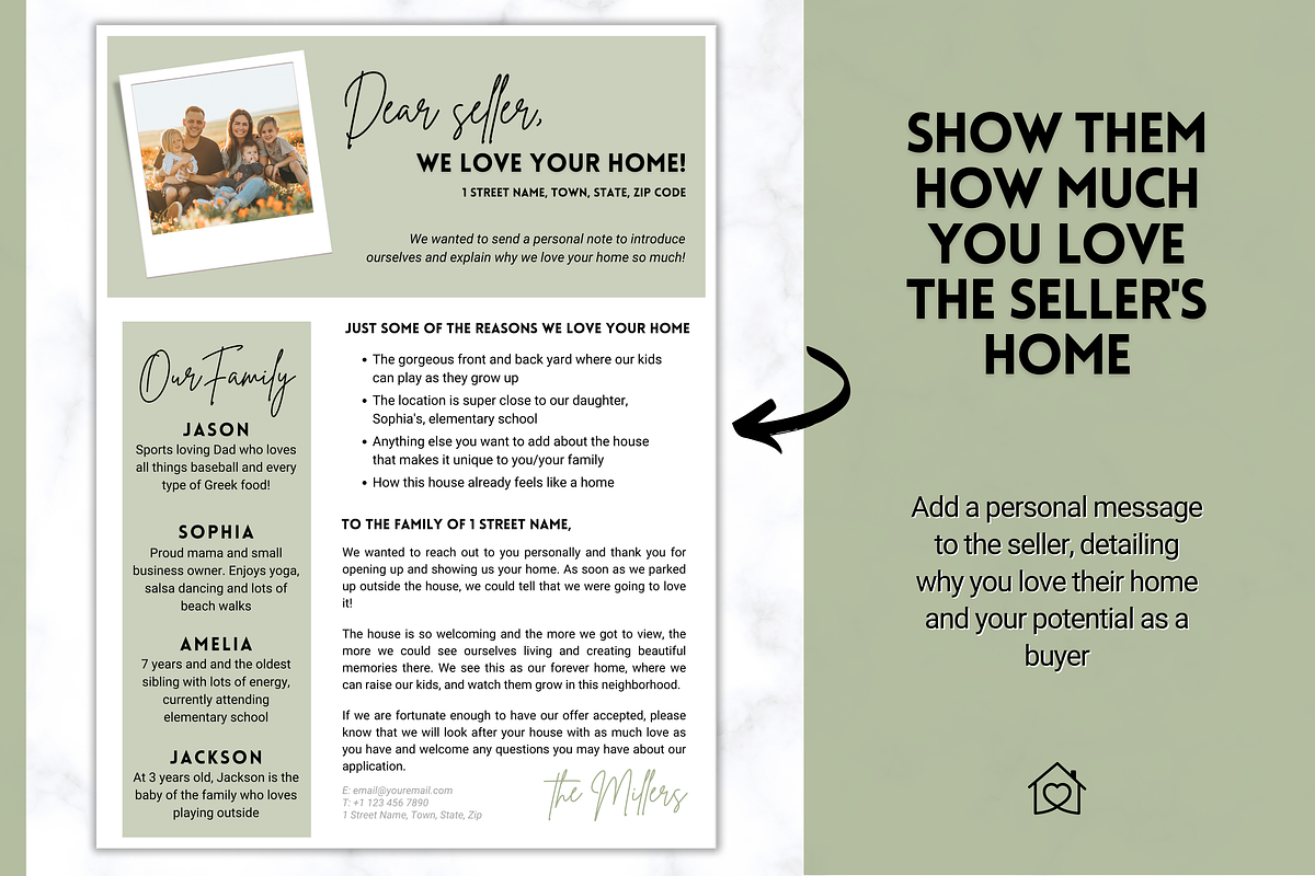 House Offer Letter Template - Letter to Seller!