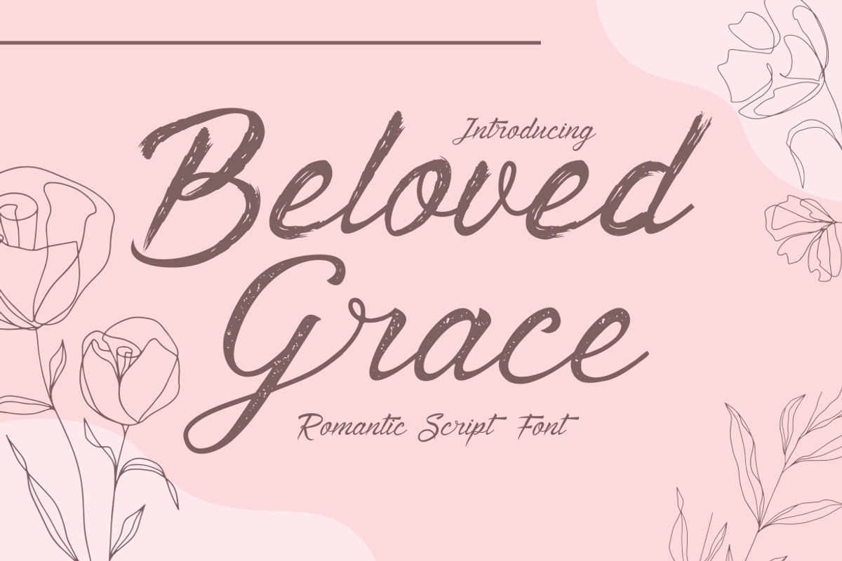 Beloved Grace - Romantic Script Font, a Script Font by PutraCetol Studio (Photo 1 of 12)