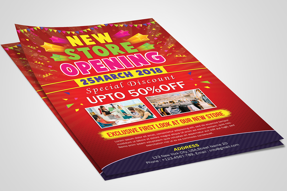 Store Opening Flyer, a Flyer Template by Creative  designer (Photo 2 of 3)