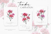 Red Carnation, an Illustration by Olga Koelsch (Thumbnail 3 of 8)