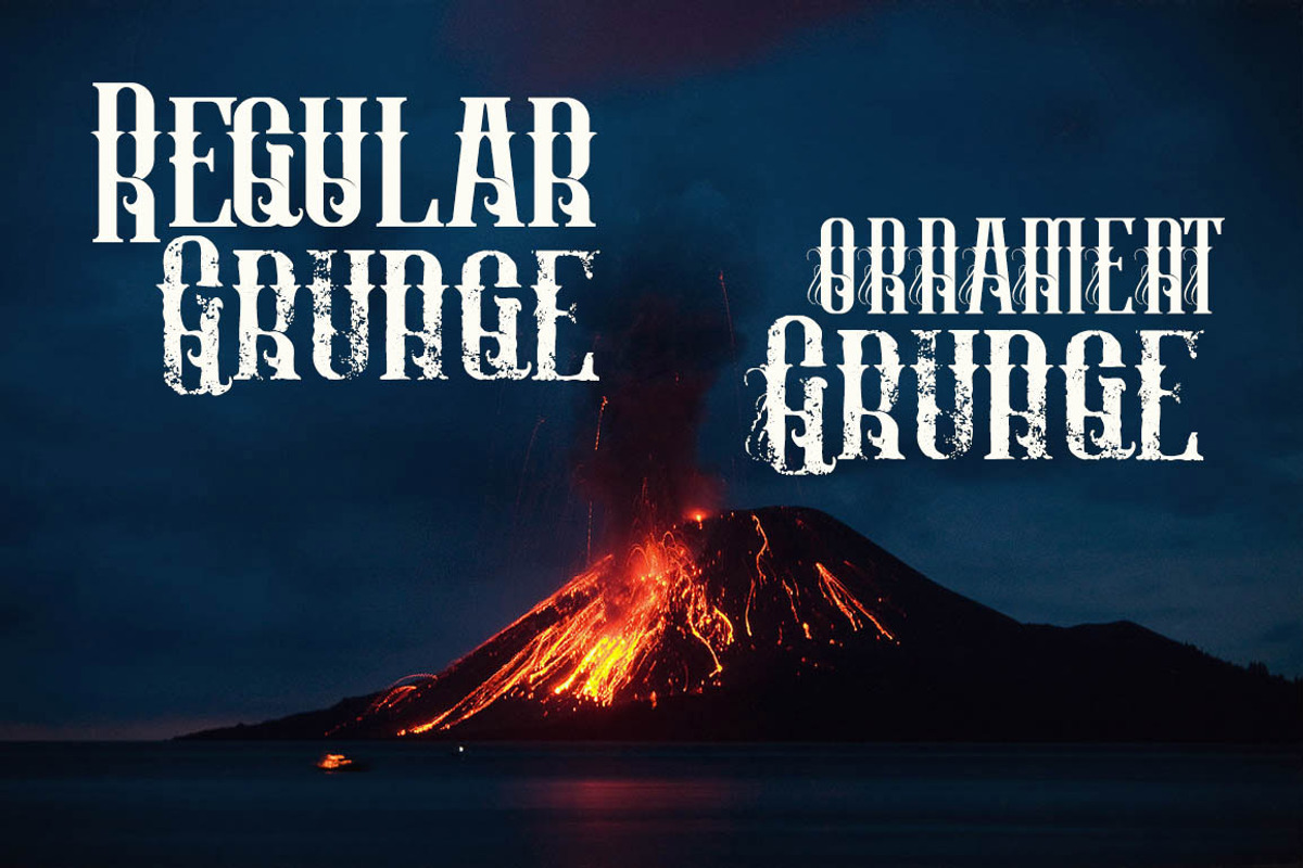 Krakatao - Vintage Font preview 2