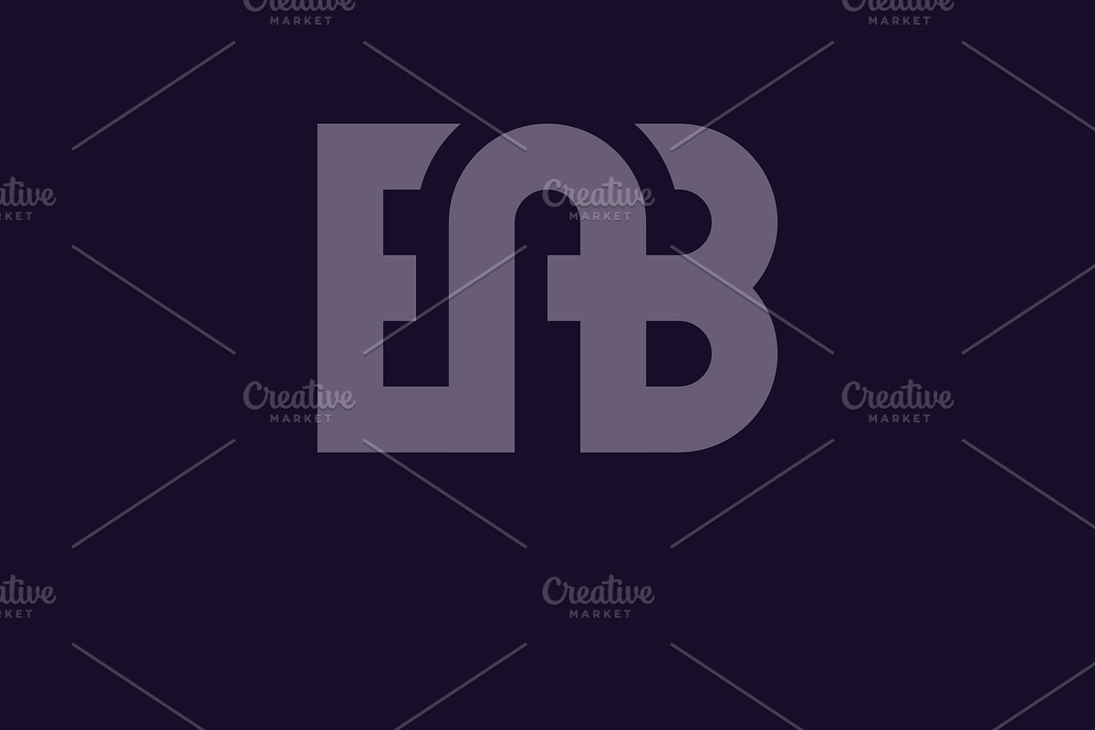 AB logo. Vector modern letter design, a Branding & Logo Template by T.Vooka