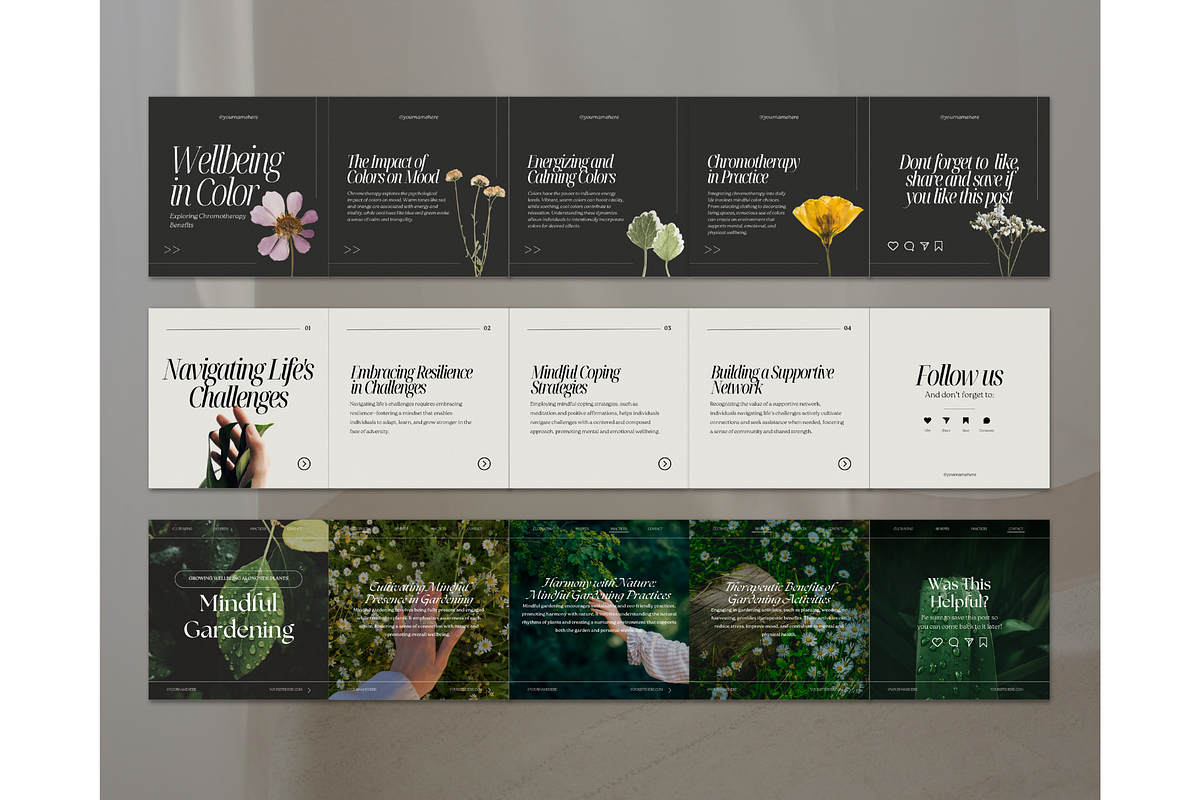 Wellbeing Coach Template - Canva, a Social Media Template by TheTemplateTopia (Photo 10 of 10)