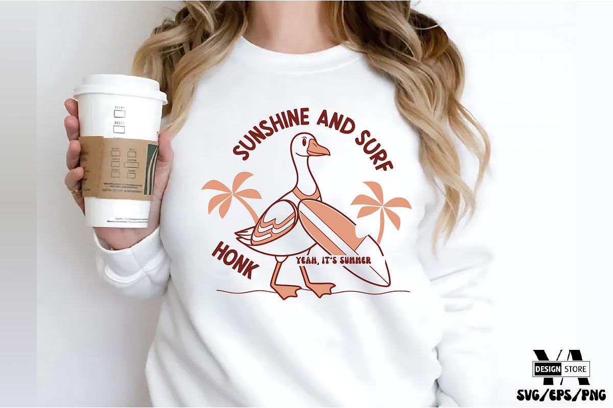 Summer Goose SVG PNG Sublimation Bun, an Illustration by Ya_ Design Store (Photo 5 of 12)