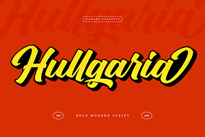 Hullgaria - Bold Script Fonts