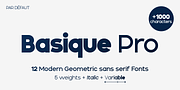 Basique Pro, a Sans Serif Font by Par Défaut (Thumbnail 1 of 7)