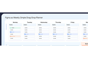 Figma Drag & Drop Freelance Planner