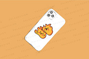 Cute kawaii fire, an Object Illustration by Palau (Thumbnail 5 of 12)