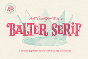 Balter Serif font family, a Font by Art Grootfontein (Thumbnail 1 of 15)