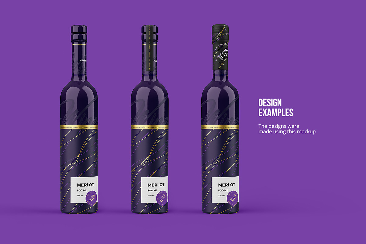 Ceramic Wine Bottle Mockup PRO, a Packaging Mockup by easymock (Photo 18 of 22)