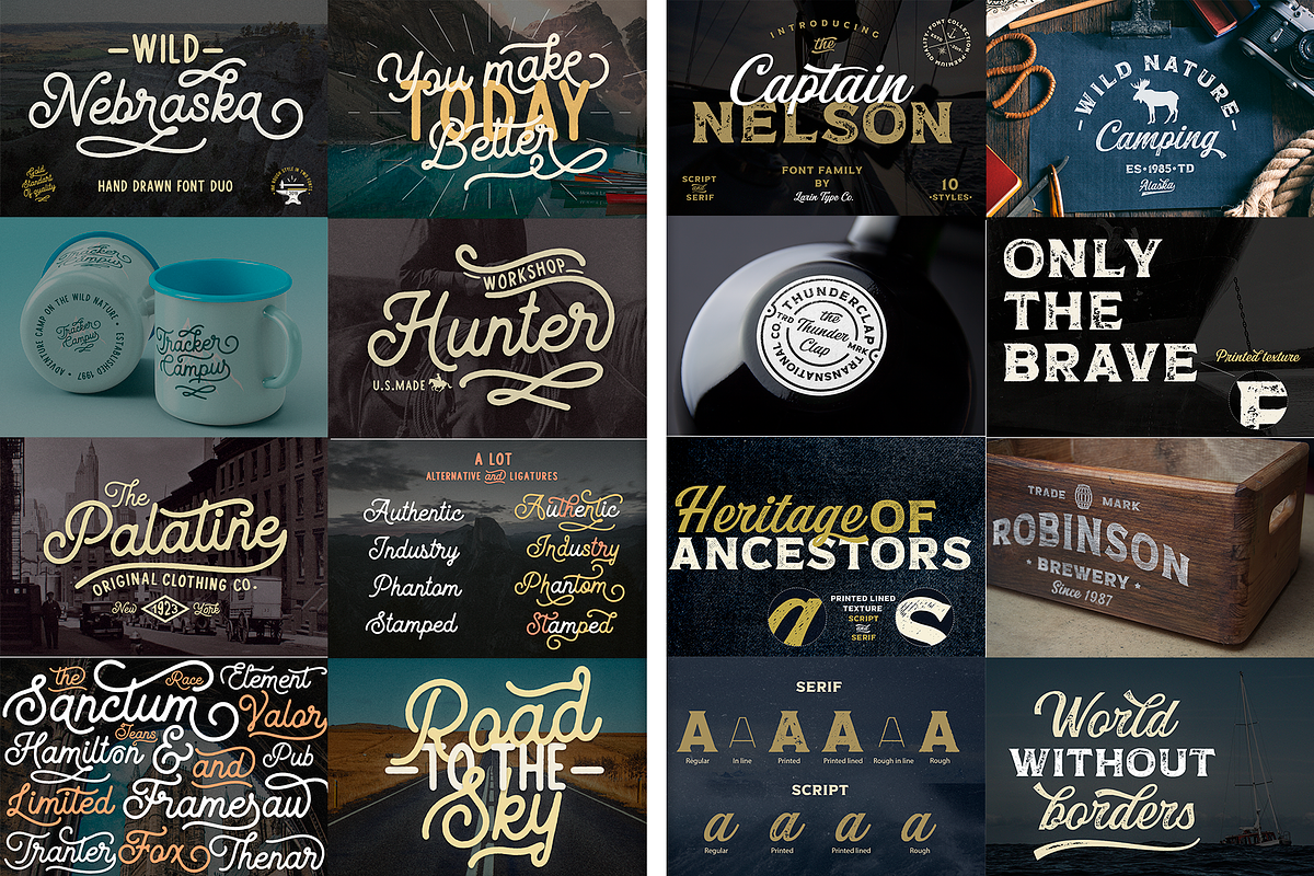 Modern Font Bundle, a Sans Serif Font by Larin Type Co. (Photo 9 of 32)