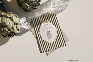 Modern Illustrated Birthday Card, a Card Template by IllustratorAnnie