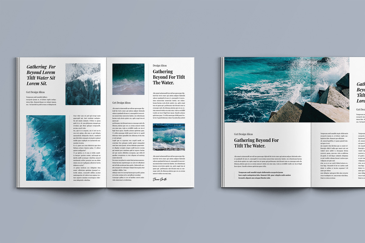 Canva Magazine Template, a Magazine Template by creathrivestudio (Photo 2 of 19)
