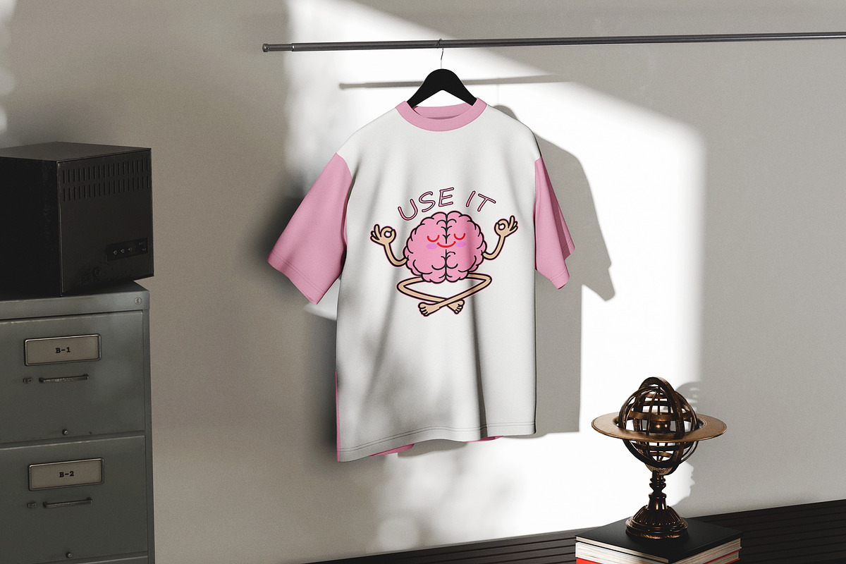 Use It Brain Mindful T-Shirt Design, an Object Illustration by Ahluva Studio (Photo 4 of 6)