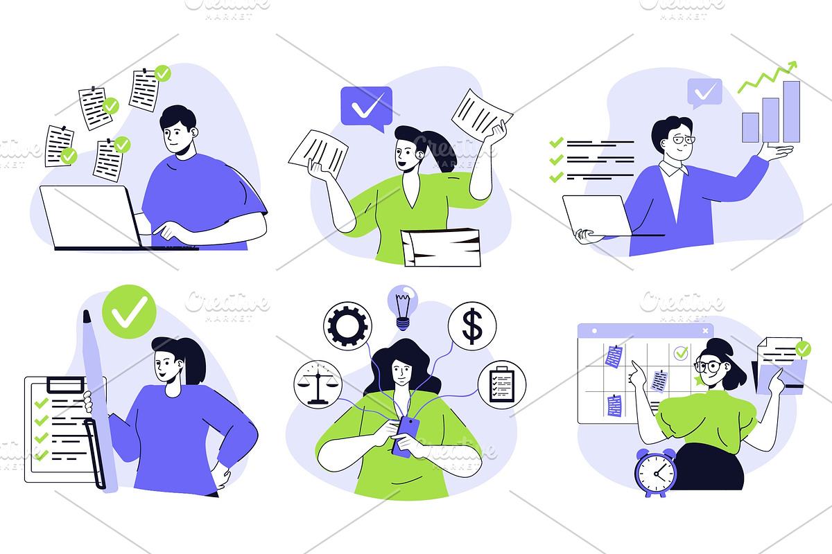 120 Flat Vector Illustrations, an Illustration by alexdndz (Photo 20 of 21)