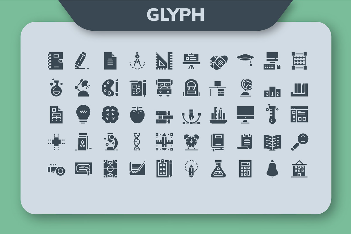 200 Education icon pack, a Solid Icon by Creastale (Photo 3 of 5)