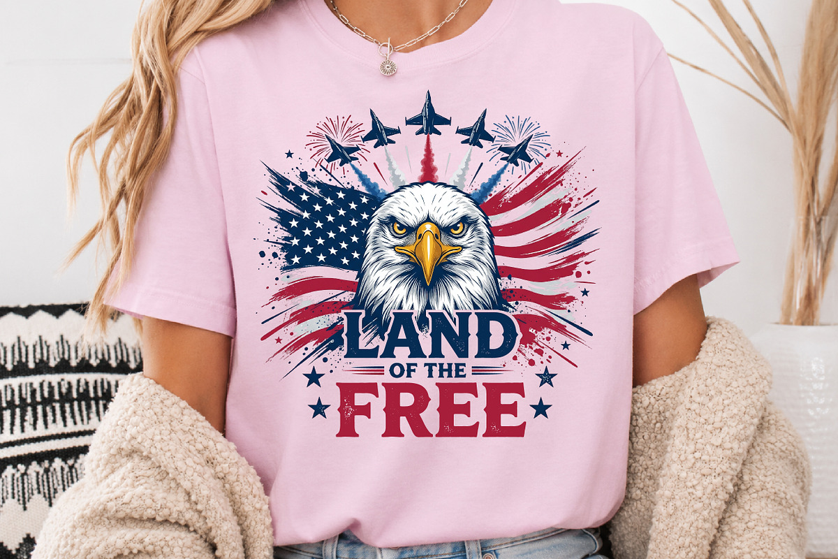 Land of the Free, 4th of July PNG, a Seasonal Illustration by Rose Art (Photo 5 of 7)