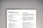 The Contract, a Resume Template by Valeur Design (Thumbnail 1 of 2)