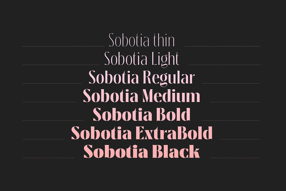 Sobotia - Playful Serif family, a Serif Font by creativemedialab (Photo 8 of 10)