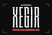 XEGIR | Retro Condensed Font, a Sans Serif Font by twinstd (Thumbnail 1 of 12)