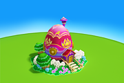 Cartoon Easter Village, an Environmental 3D Model by Souchenki (Thumbnail 17 of 31)