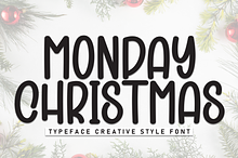 Monday Christmas | Script Font