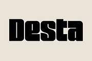 Desta – Font Family, a Font by Stefano Giliberti (Thumbnail 1 of 9)