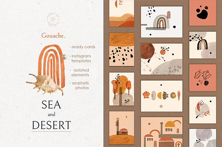 Sea and Desert paintings