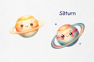 Cute Space Object Clipart