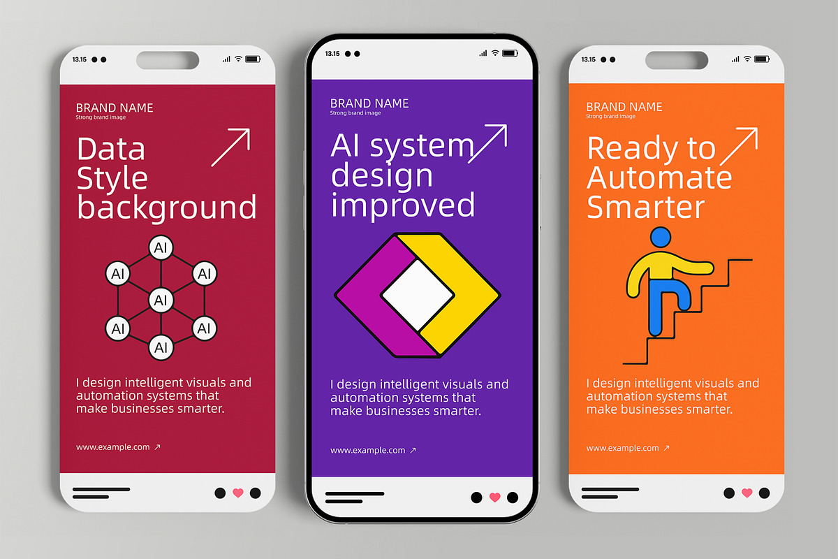 Designer for AI Automation Story, a Social Media Template by MightyDesign (Photo 4 of 7)