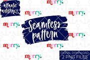 Seamless colorful merry pattern PNG, a Seasonal Illustration by Atlantic Artistry (Thumbnail 1 of 3)