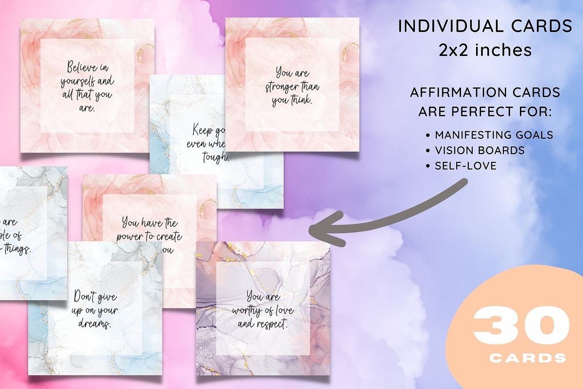 30 Mini Encouragement Cards, a Card Template by Traveling Designer (Photo 2 of 4)