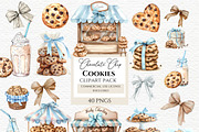 Chocolate chip, Milk And Cookies, a Food Illustration by Invite to Clipart (Thumbnail 1 of 5)