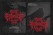 Shrivel | Black Metal Typeface, a Blackletter Font by Denustudios (Thumbnail 9 of 12)