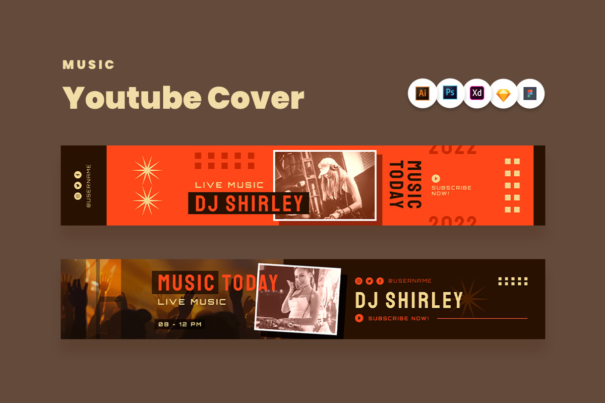 Music Youtube Cover, a Social Media Template by Rahardi Creative (Photo 4 of 4)