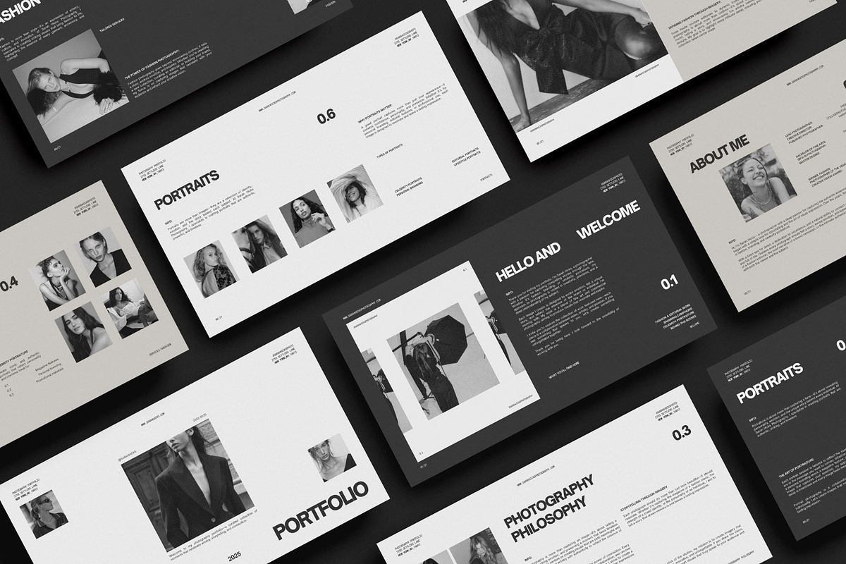 Photography Portfolio Canva Template, a Presentation Template by Amaré Creative (Photo 5 of 7)