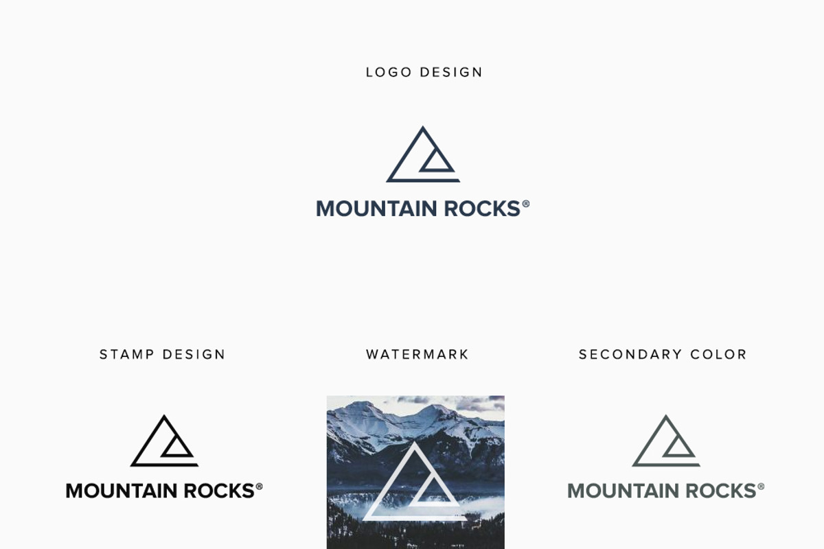 Mountain Minimal Geometric Logo, a Branding & Logo Template by Brand Society (Photo 3 of 4)