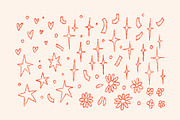 Showgirl Era sparkling party clipart, a Decorative Illustration by Cute Atelier (Thumbnail 5 of 13)