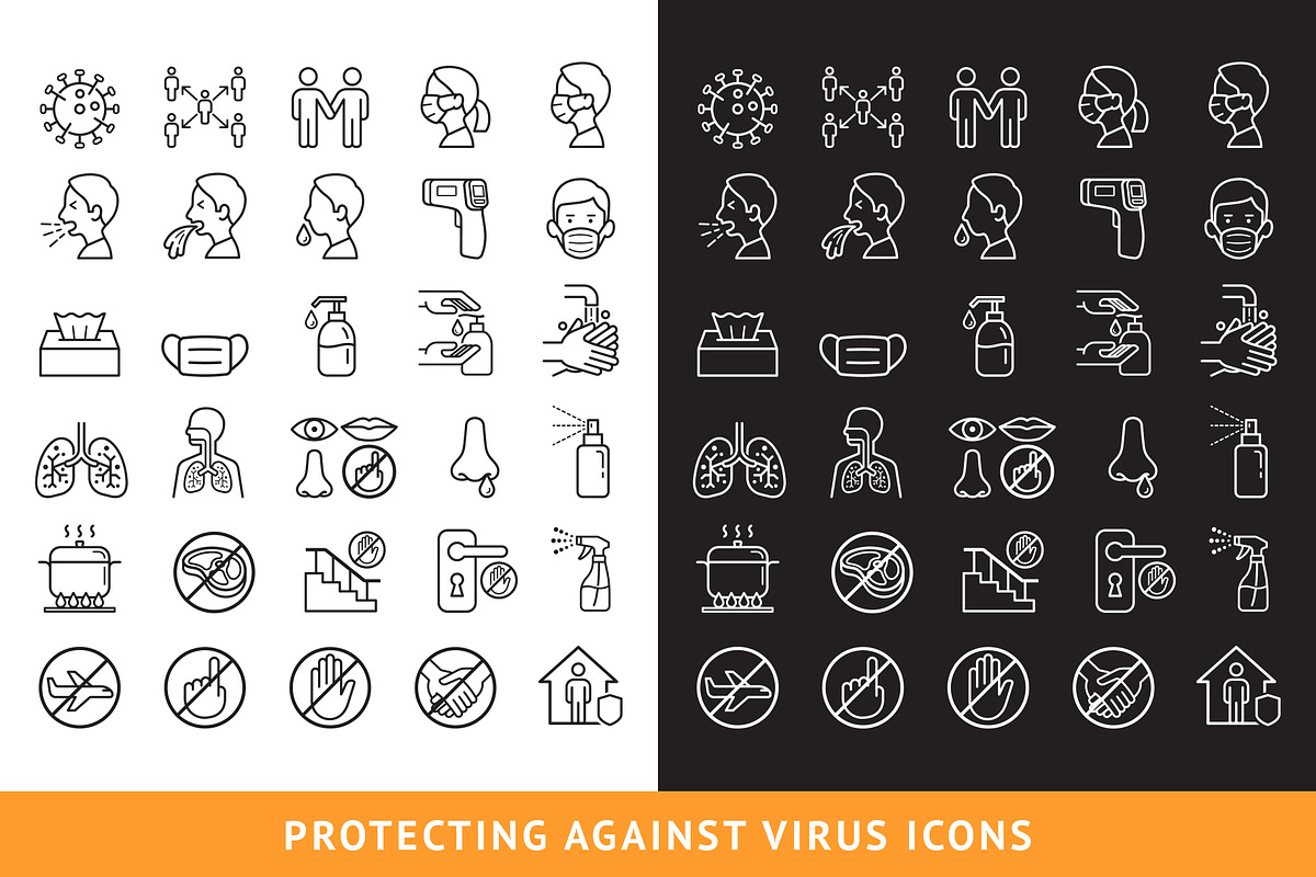 Protecting against Virus Icons, an Icon by Graphixmania