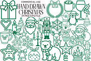 Hand Drawn Christmas PNG Clipart, an Illustration by Daily.Designs (Thumbnail 1 of 8)