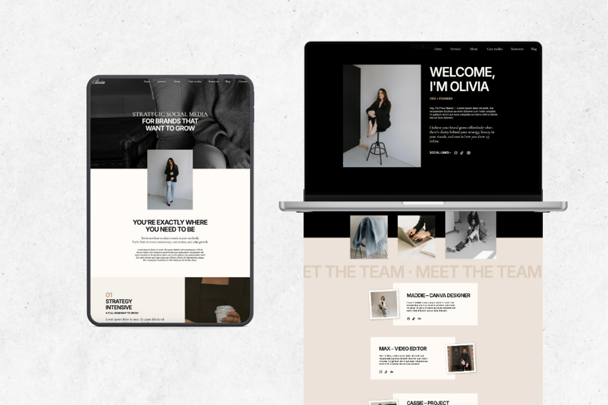Showit Website Template for SMM preview 4