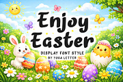 Enjoy Easter, a Handwritten Font by Yoga Letter (Thumbnail 1 of 6)