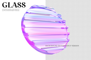 3D Glass Shapes/ Abstract Collection