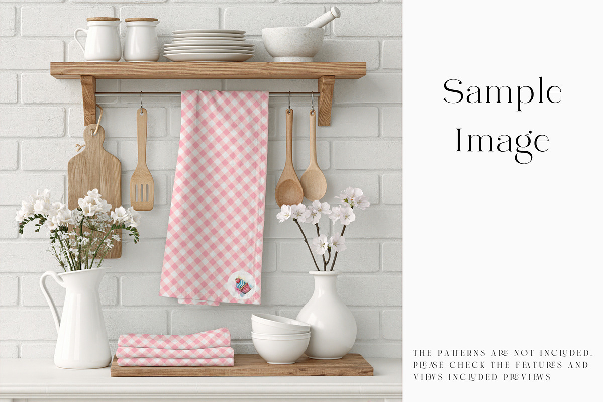 Kitchen Towel Mockups, a Household Mockup by mock-ups (Photo 5 of 15)
