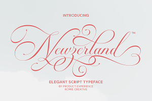Newzerland Script, a Script Font by Romiecreative